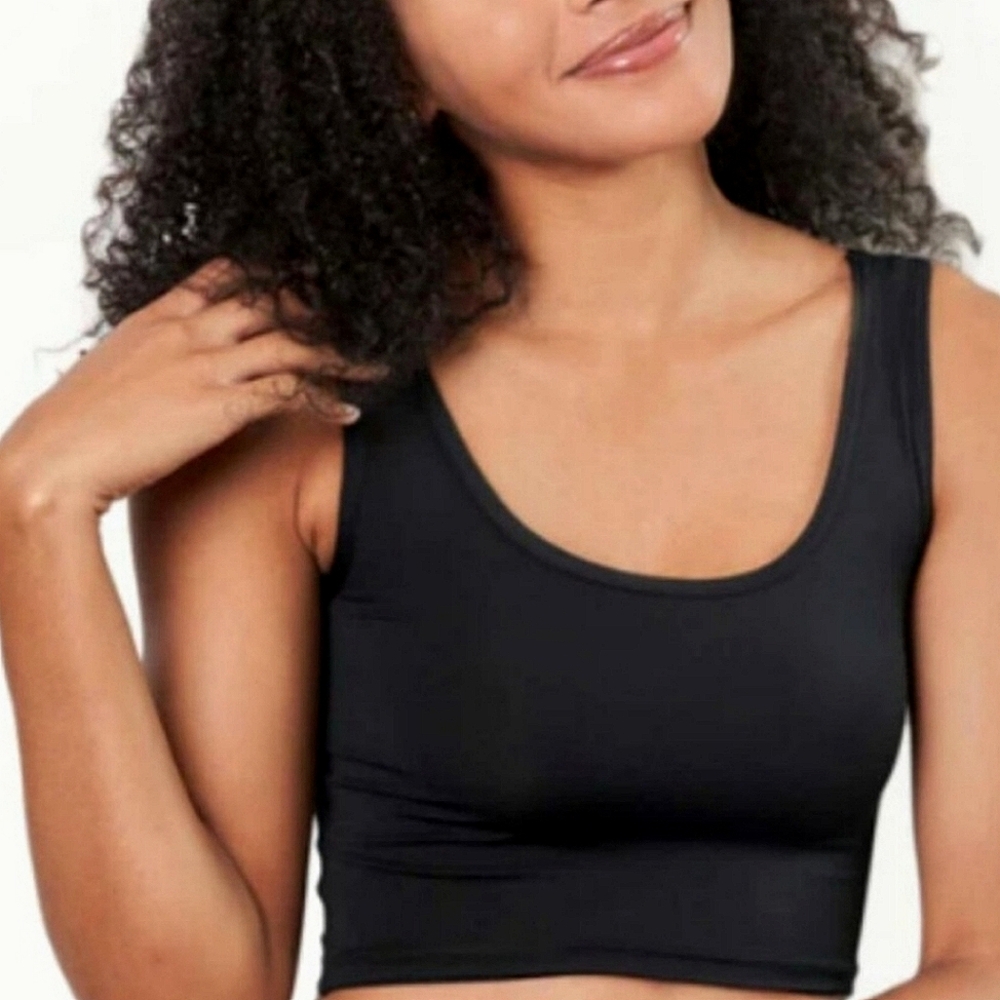 Classic Black Women's Crop Top